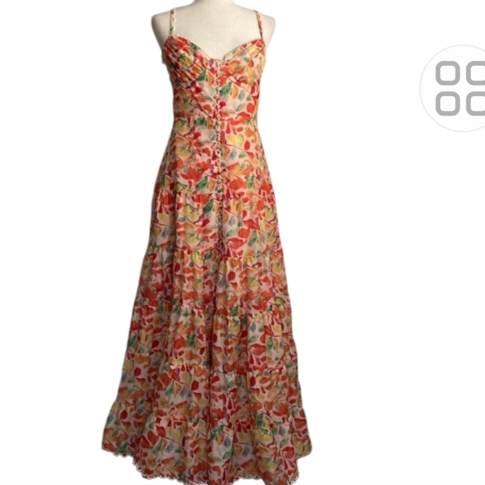 ASTR the Label Tazia Button Front Sweetheart Maxi Dress M - Picture 7 of 13